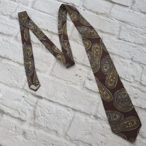 Christian Dior mens Paisley silk Necktie